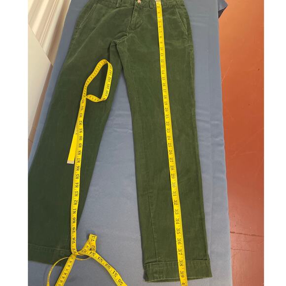 Polo Ralph Lauren Blue Label Slim Fit Chino Pants Size 30/32 Green Pre-owned - Picture 8 of 12